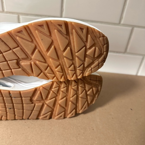 SKETCHERS 8.5 Woman Street Uno wedge white memory foam comfort casual sneaker - Picture 15 of 15